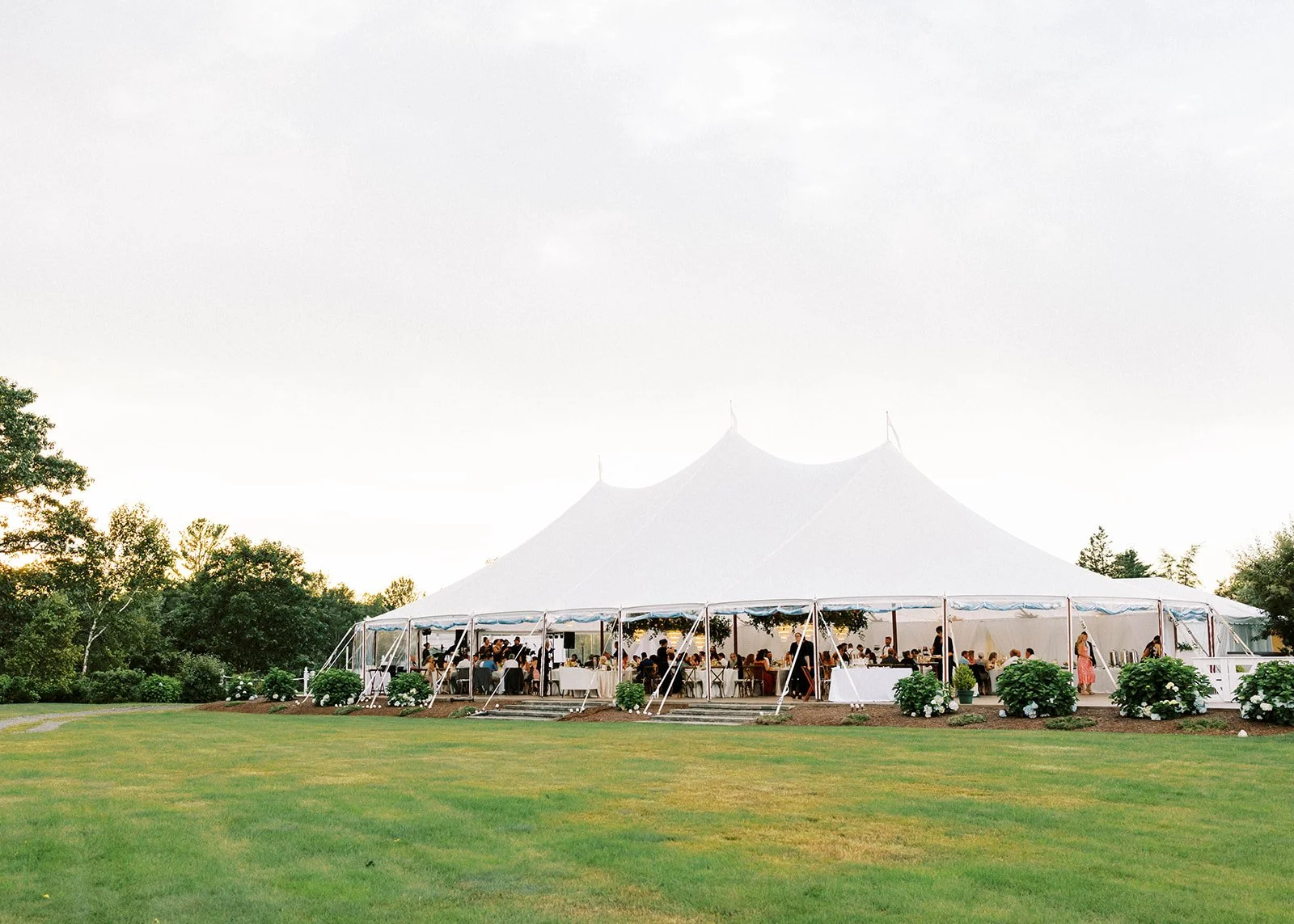 Tented Wedding Reception at French's Point Maine
