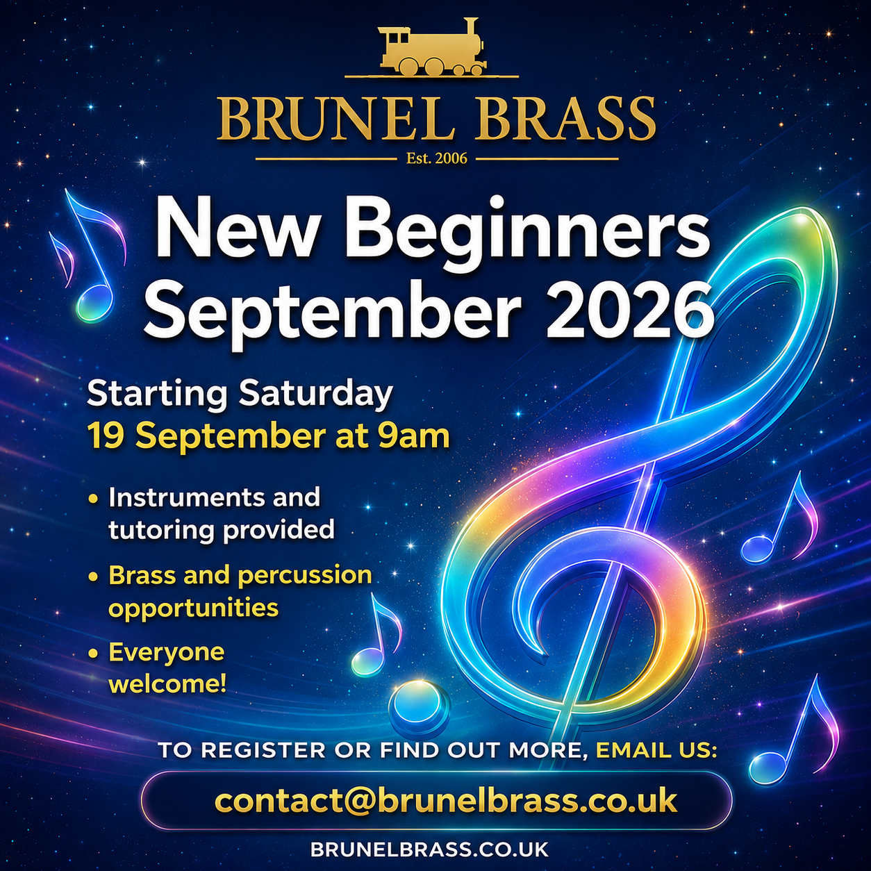 NEW BEGINNERS September 2026