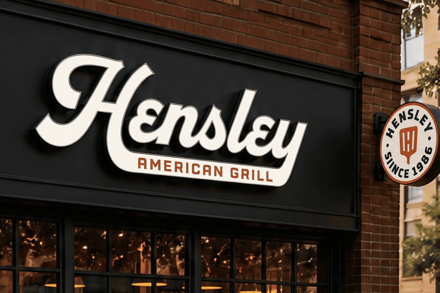 Hensley American Grill Brand Identity