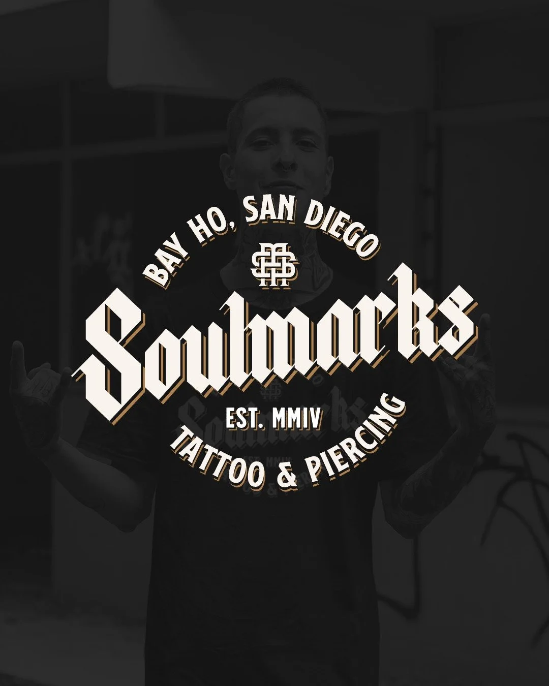 Soulmarks Tatto &amp; Piercing Studio logo and monogram design

#graphicdesign #logodesigns #logo #logostylist #logoinspirations #logoinspiration #logodesigner #logosai #logomarker #badgedesign #distressedunrest #tattoobrands #logobloom #flashaddicte