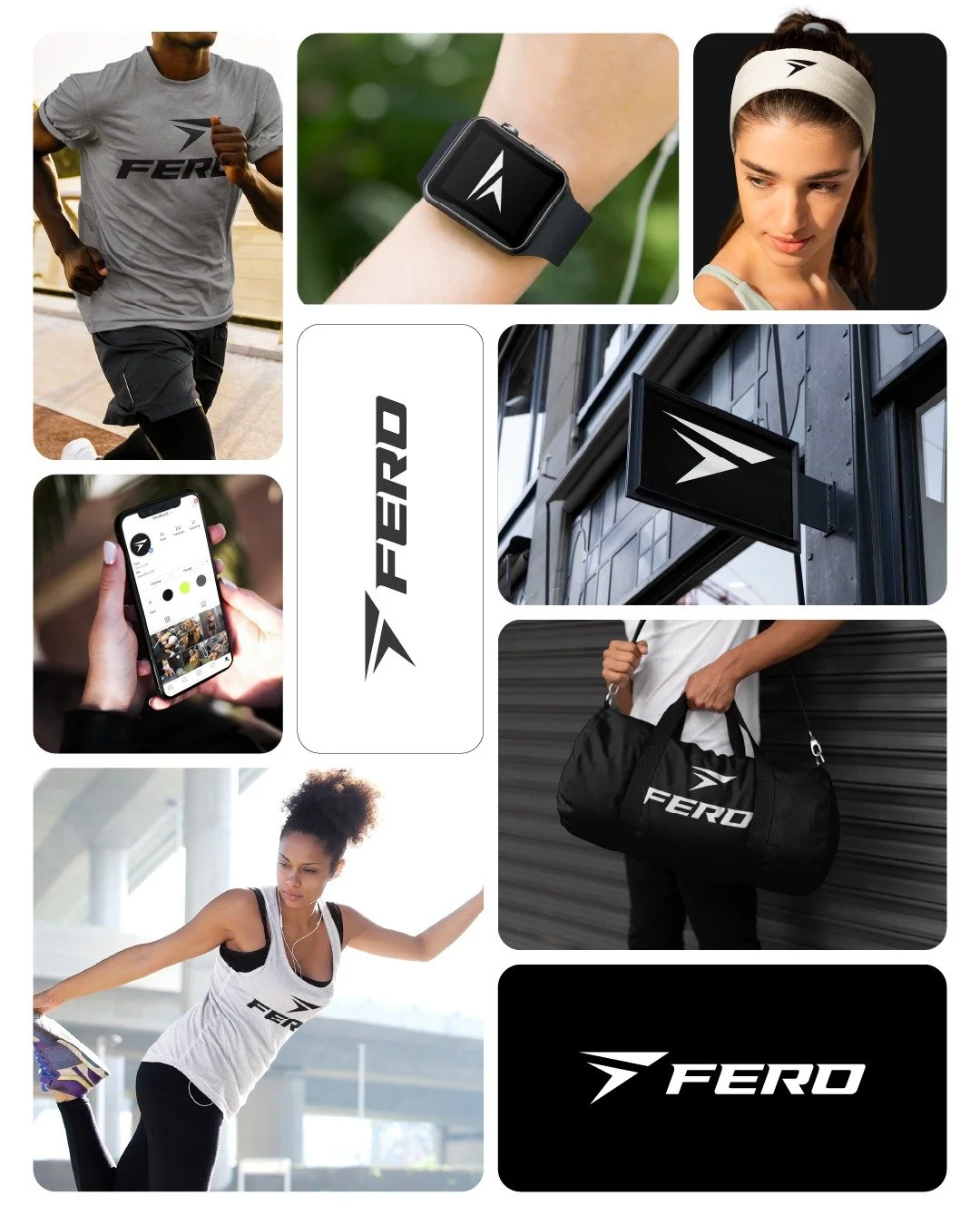 New logo and identity for FERO, a modern athleticwear brand built around speed, strength, and precision. 

#LogoDesign #BrandIdentity #BrandDesigner #SportsBranding #AthleticBrand #MinimalLogo #GeometricLogo #ModernBranding #VisualIdentity