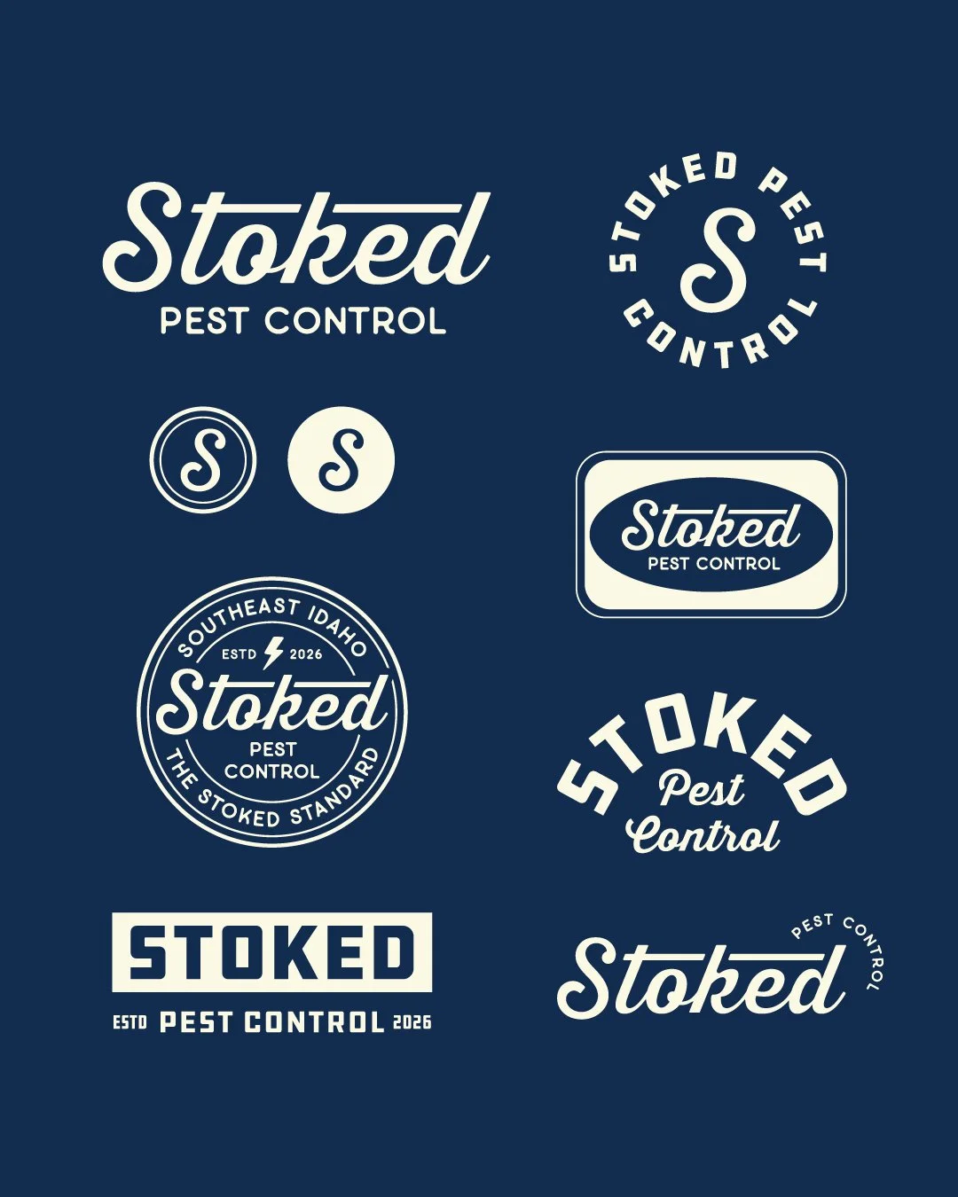 Built to feel like a lifestyle brand, not just a service company.
Stoked Pest Control is retro, confident, and designed to be worn just as proudly as it&rsquo;s driven.