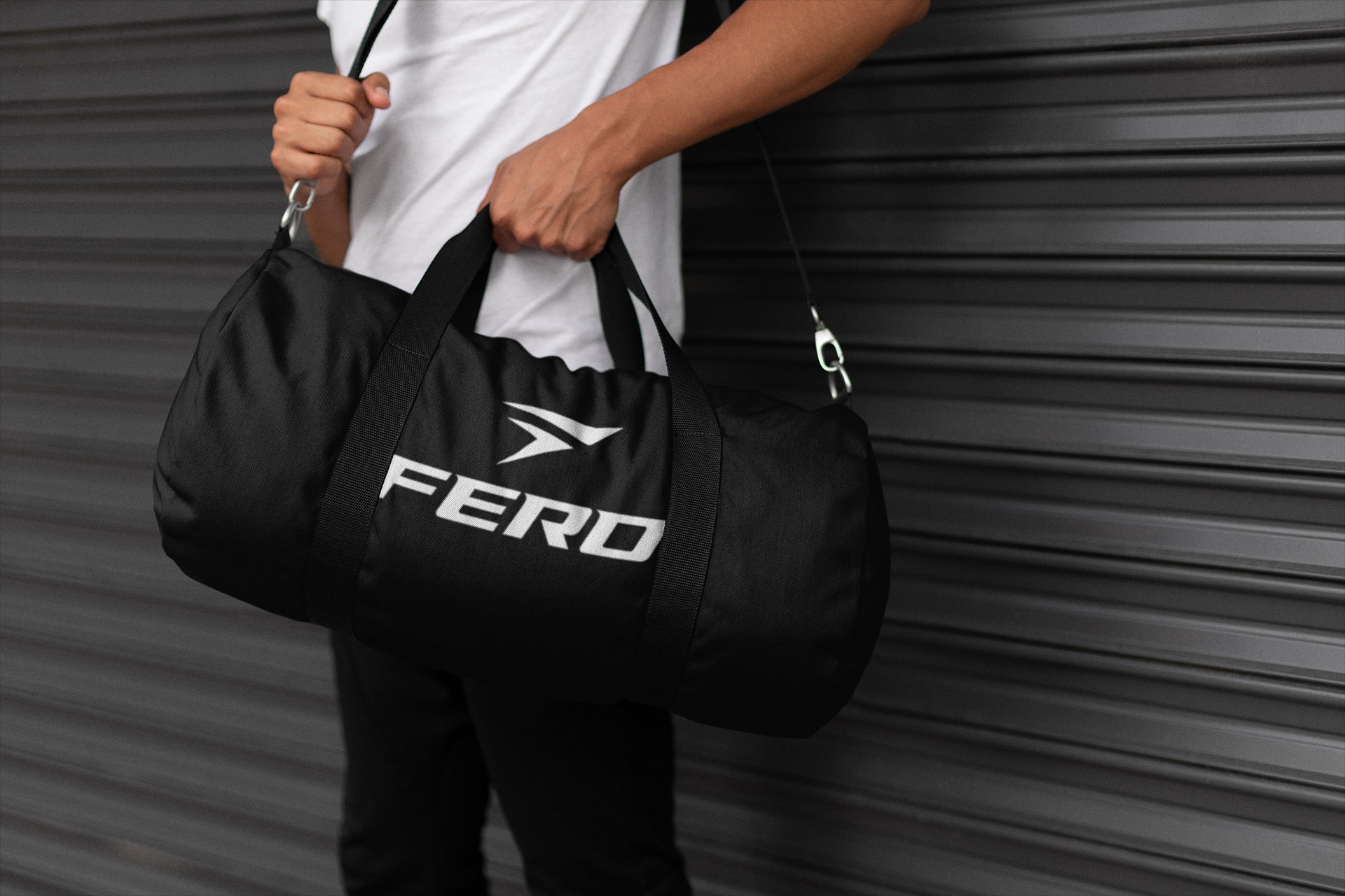 Fero brand identity applied to bag