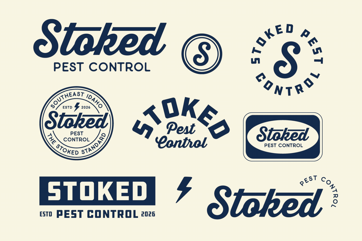 Stoked Pest Control Brand Identity