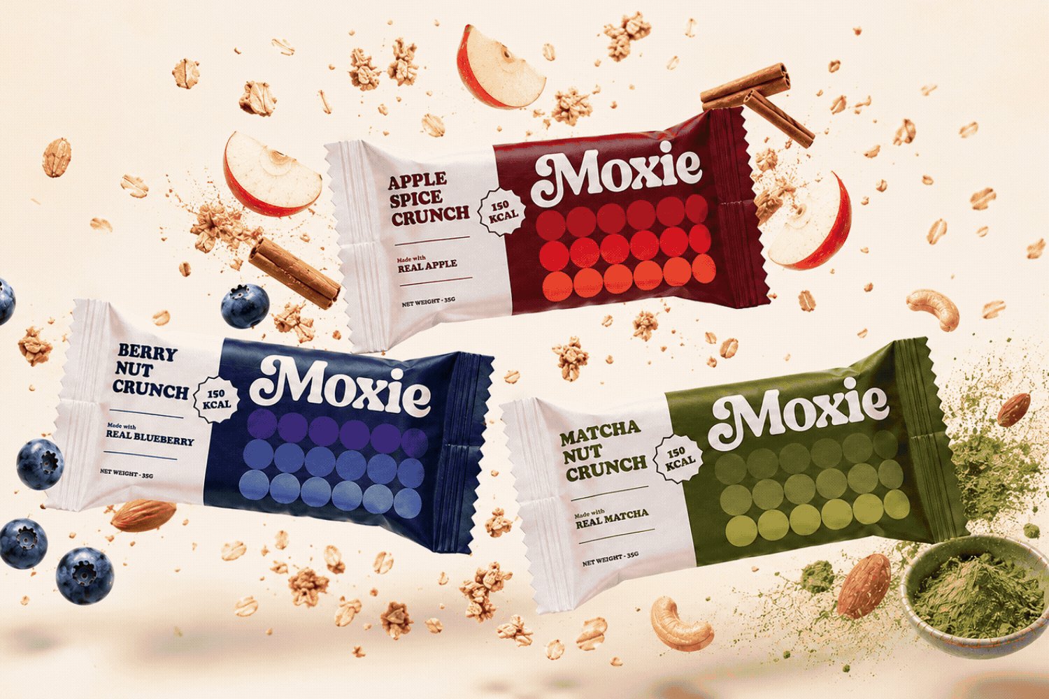 Moxie Snack Bar Branding & Packaging Design