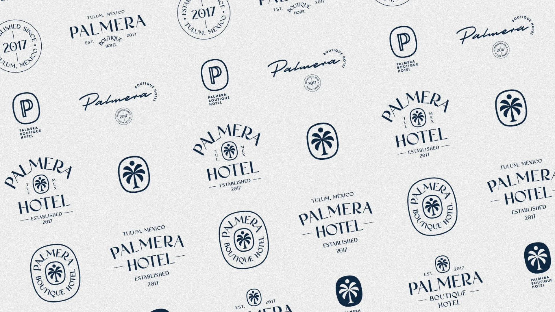 Palmera Boutique Hotel branding applied to pattern design
