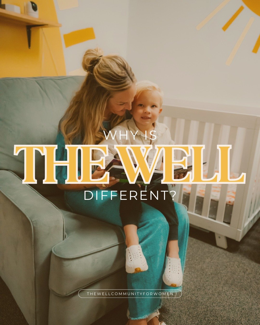 Work-from-home moms, this is for you! 
You don&rsquo;t need another daycare. You need The Well.

A space where you can work in peace, connect with other women, and know your little one is safe, happy, and just a window away! 💕
Because motherhood and