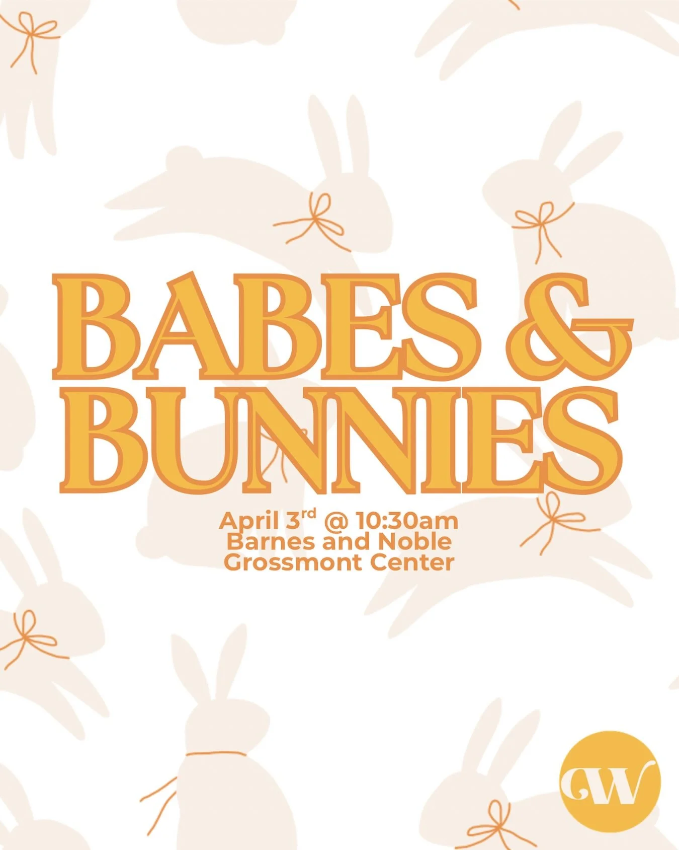 🐰✨ Babes &amp; Bunnies is hopping our way!

Join us for a magical mommy &amp; me morning at Barnes &amp; Noble Grossmont Center- we&rsquo;re talking storytime, dancing, crafts, and ALL the spring vibes🌸

📅 April 3rd | 10:30am
📍 Barnes &amp; Noble