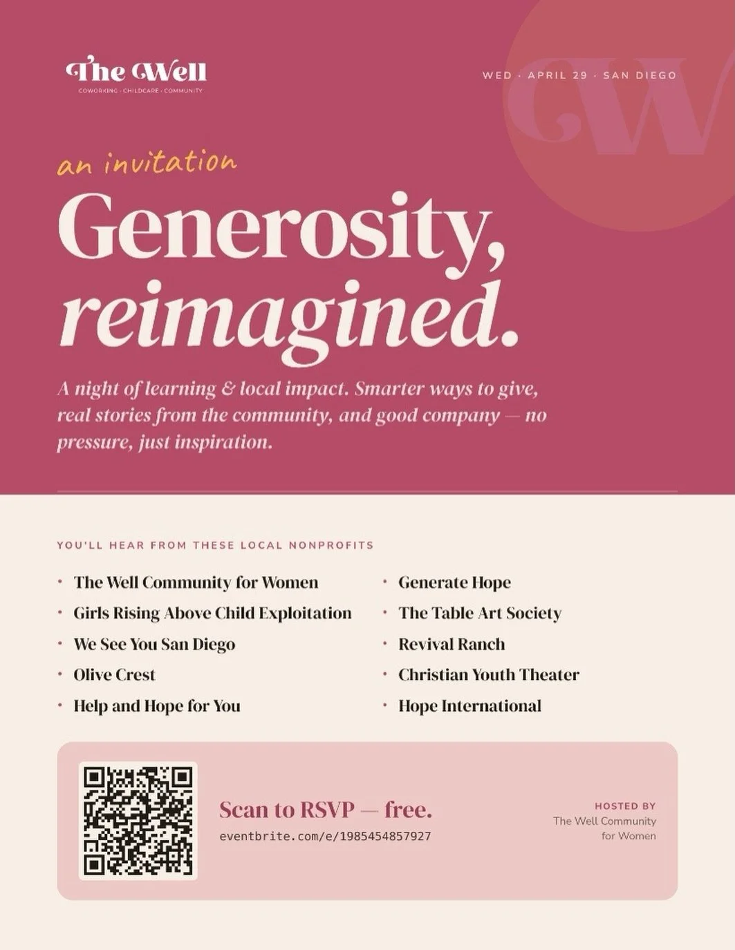 Discover smarter ways to give, hear local impact stories, and connect- no pressure, just inspiration!

What if generosity could go further- reaching more people, creating deeper impact, and being more intentional along the way?

Join us for a meaning