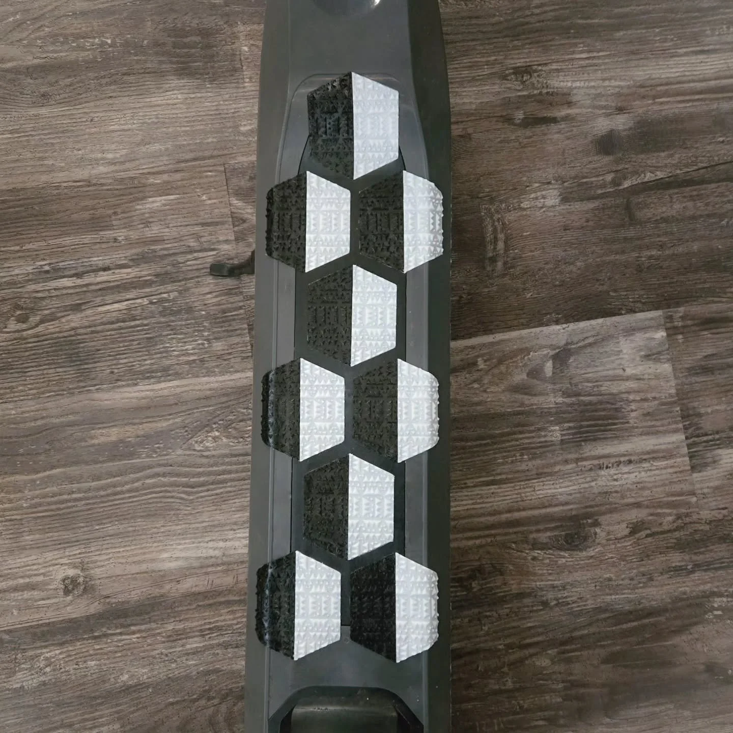 EvoGRIP™ Tiles are here.
Modular grip with insane durability, guaranteed to outlast the life of whatever it's installed on.
Grippier than the most aggressive tape.
Water, mud, and snow proof.
Cut, space, and stick them anywhere—
scooters,
