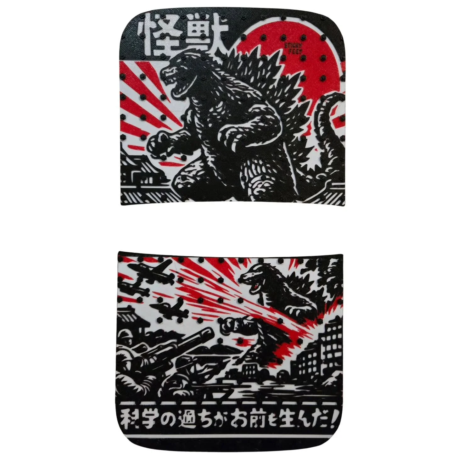 Proud to unveil our latest #onewheel TPU  grip tape grafx.  This "Kaiju" studded grip set will take your board asthetics to a whole new level 🔥🔥🔥🔥

Available now

sticky-feet.com

#OnewheelGT #OnewheelXR #OnewheelPint #onewheelnation #r