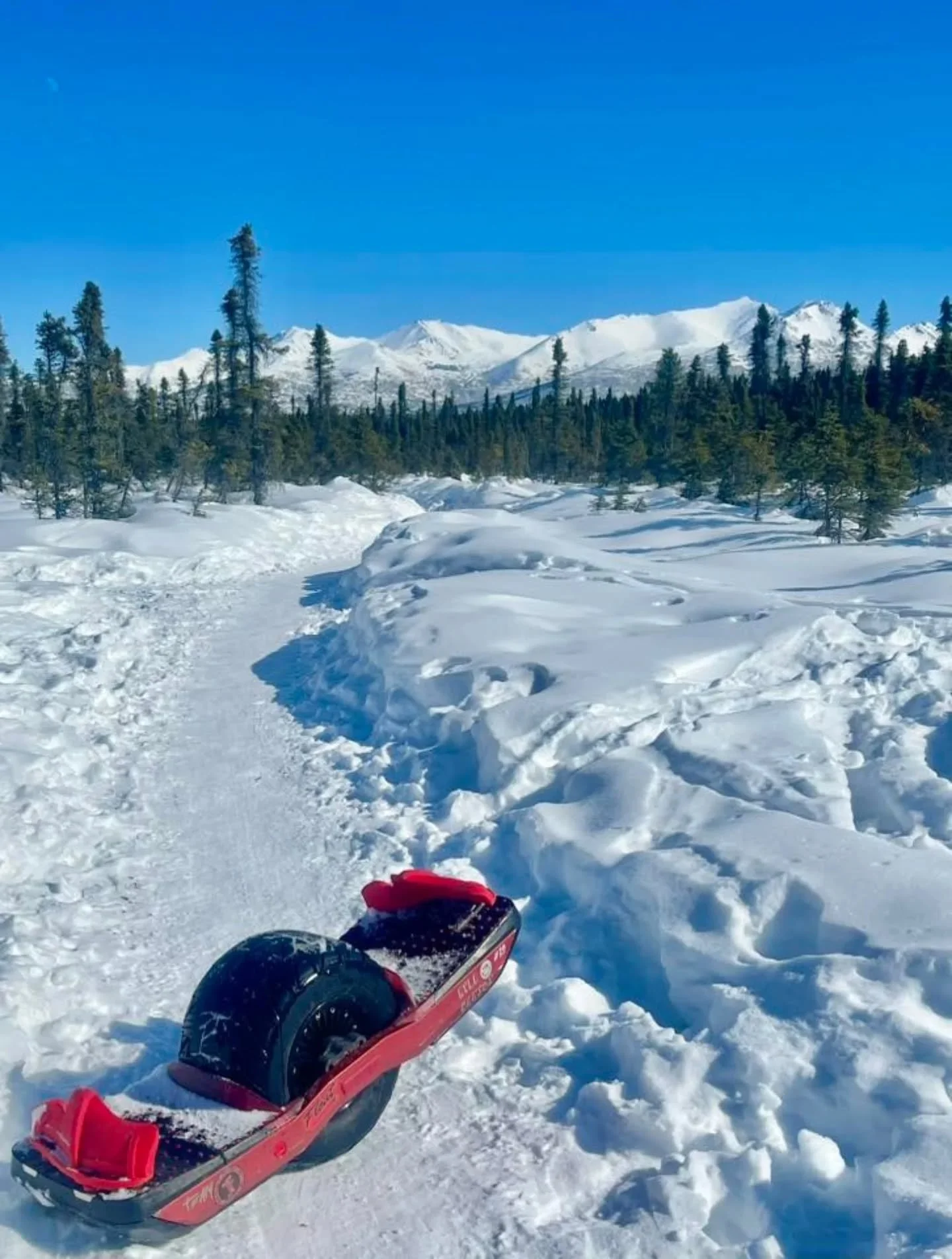 Oh, the Places our Grip Tape Will Go!  EvoGRIP a new material platform for grip tape production utilizing TPU creates a grip product that is unrivaled in performance and durability.  It excels in all conditions, including this ❄️. We are slowly makin