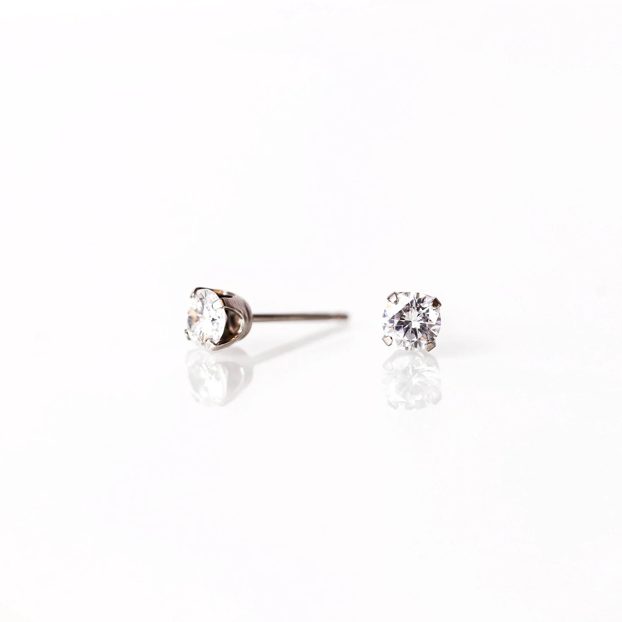 Silver 5mm Clear Crystal Earrings INR181.jpg