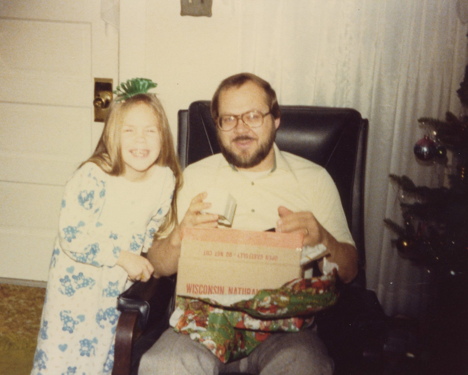 Stef and Dad, 1980