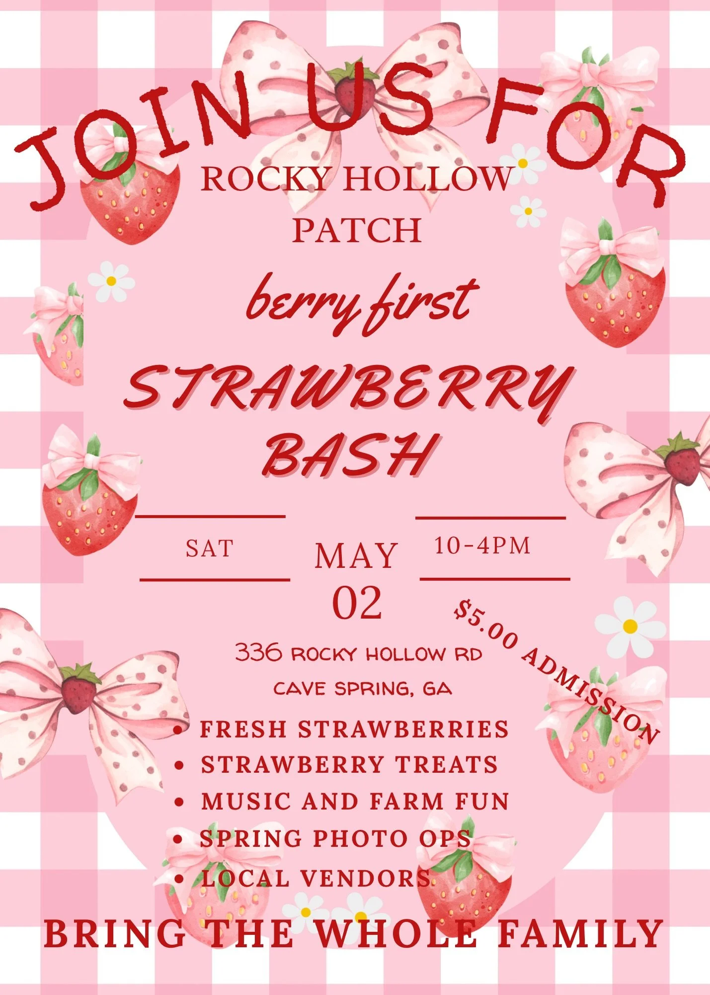 Rocky Hollow Patch - Strawberry Bash