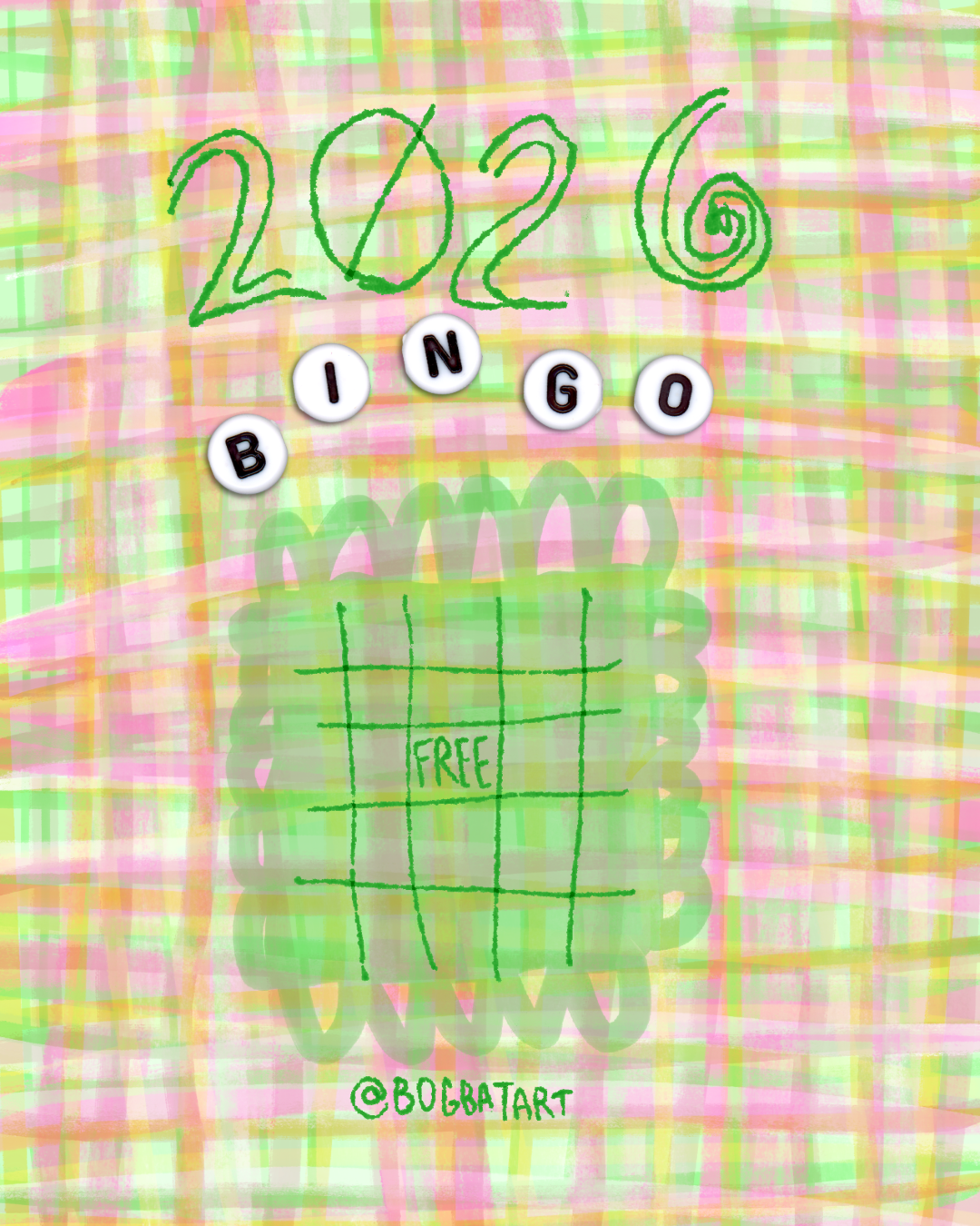 free 2026 bingo card (printable &amp; story sizes)