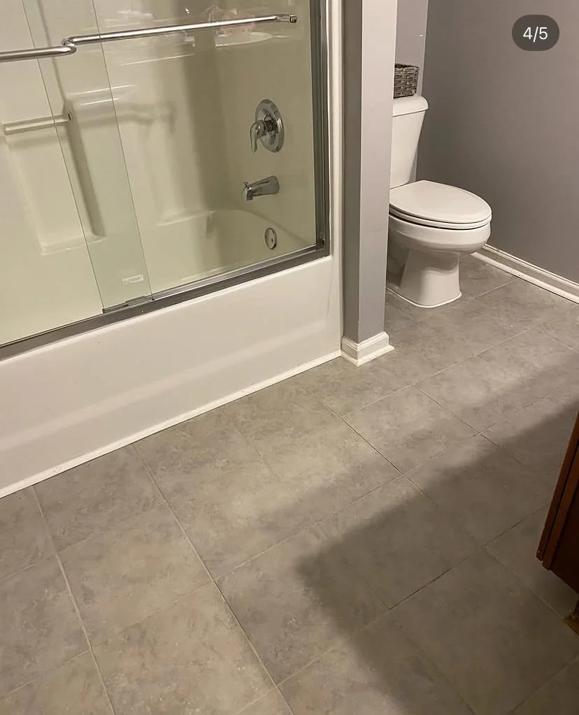 Another bathroom renovation with glass doors by Columbus GA Handyman