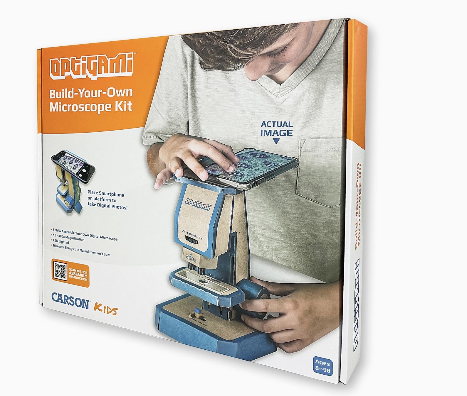 Optigami, Build-Your-Own Microscope, Diy Cardboard Stem Kit