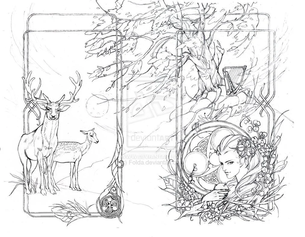 Thomas the Rhymer Russian inside front cover, by Folda