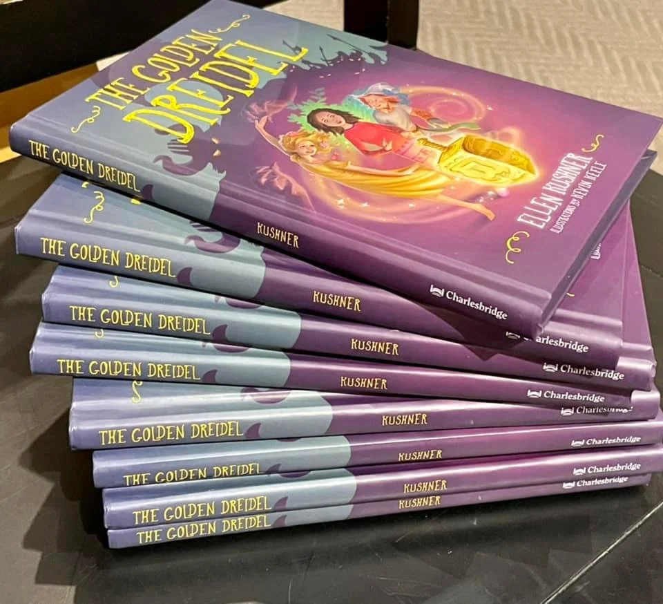 A stack of Golden Dreidels!