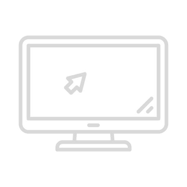 Computer monitor with a cursor arrow on the screen