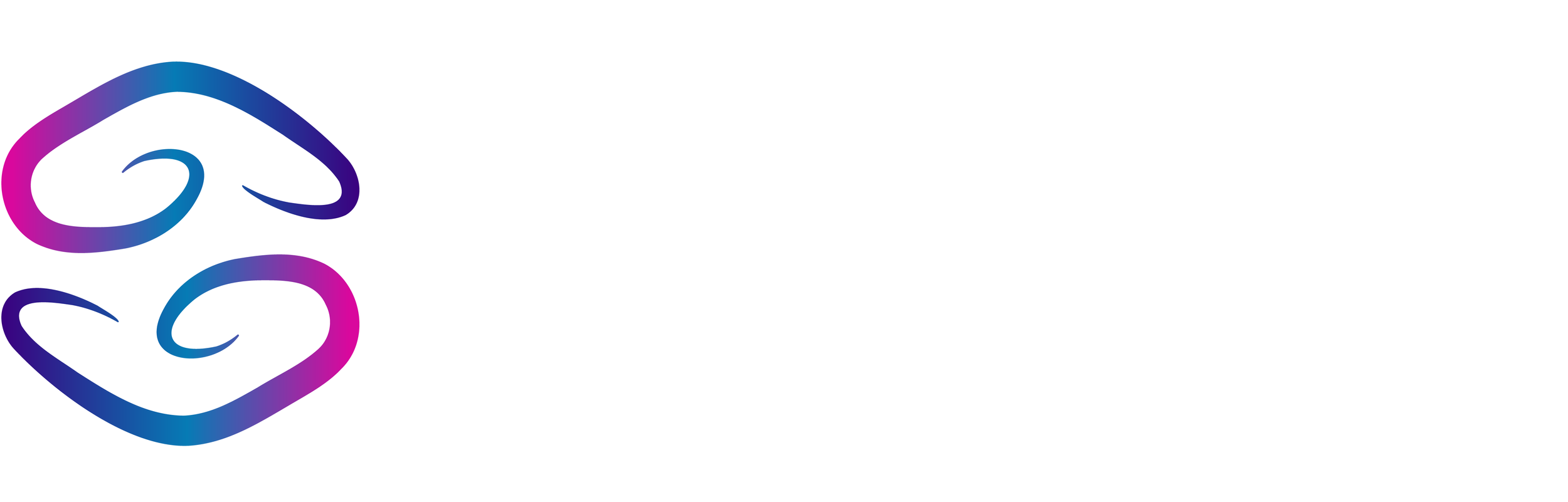 Embrace Access logo with magenta, blue and purple icon in the shape of two hands embracing