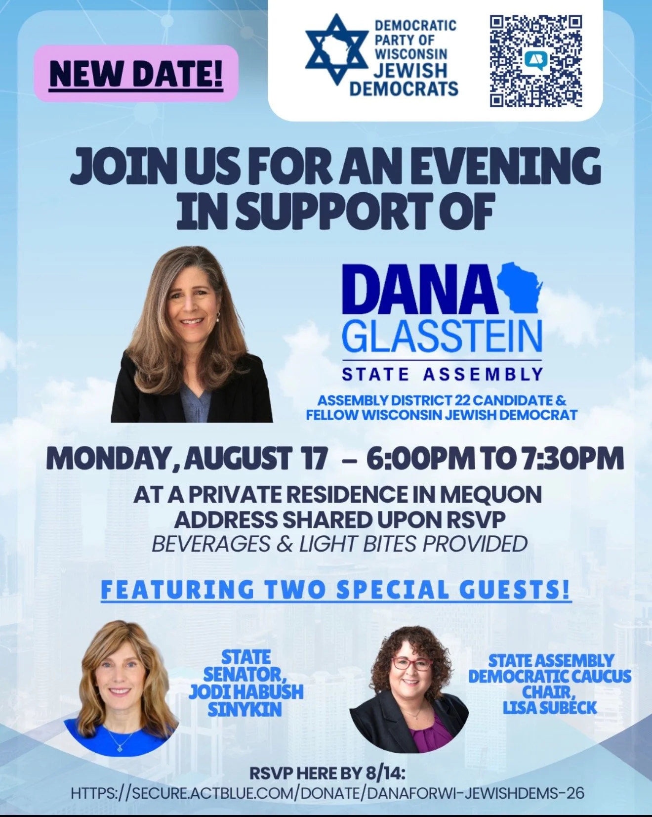 Wisconsin Jewish Democrats Fundraiser (Rescheduled)