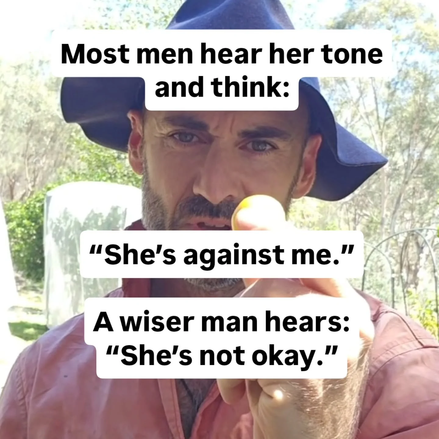 Most men hear her sharpness and think...
&ldquo;She&rsquo;s against me.&rdquo; 
A wiser man learns to hear....
&ldquo;She&rsquo;s drowning&rdquo;

That shift changes everything.

Your woman is not angry because of one plate, one task, or one tone. Sh
