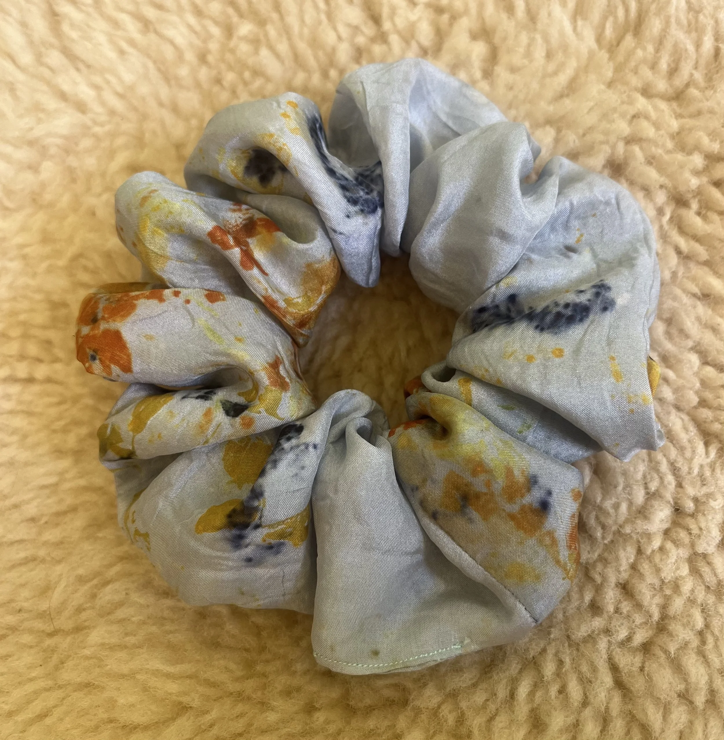 Robin’s Egg Silk Scrunchie