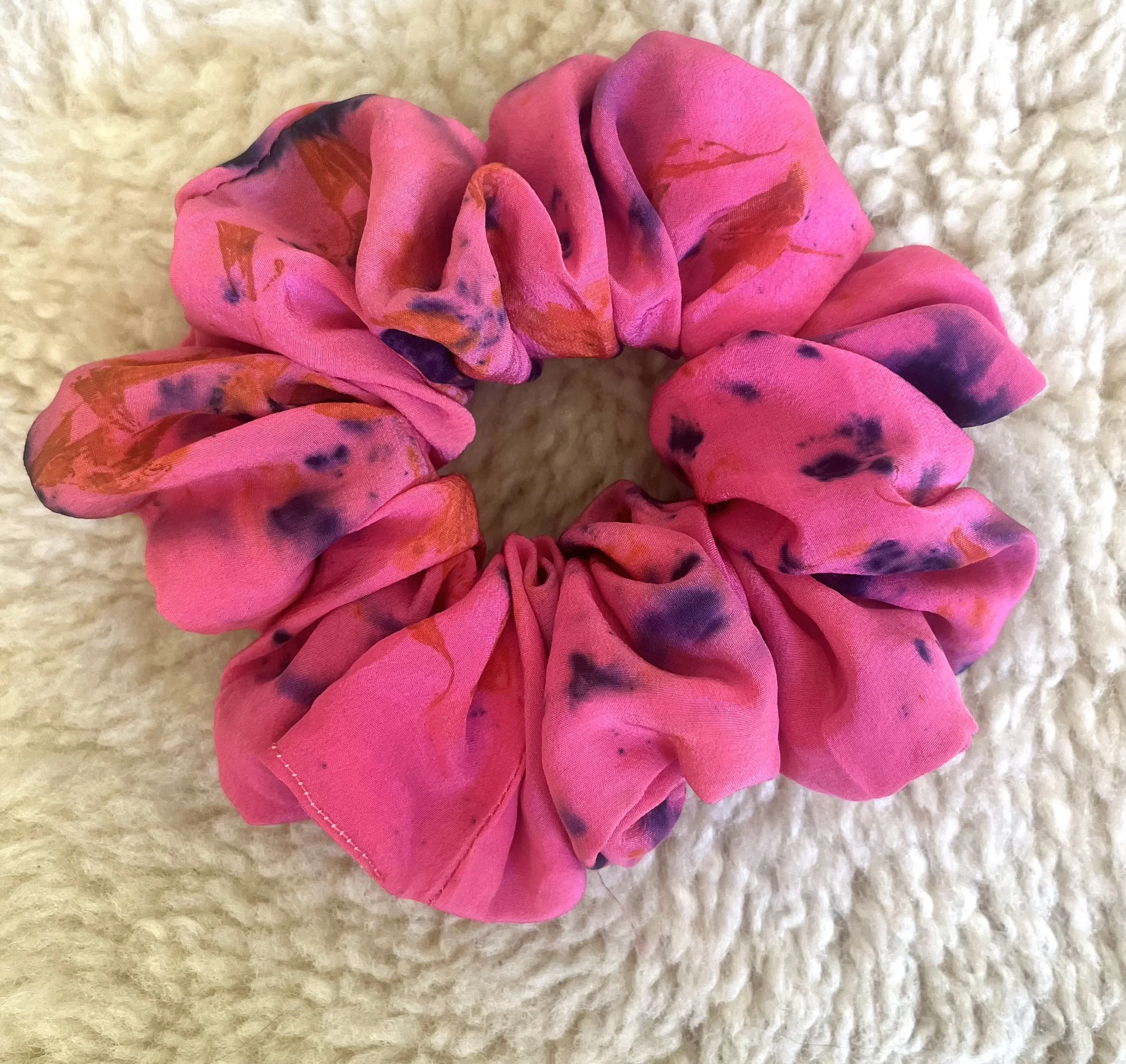 Pink Ponytail Club Silk Scrunchie