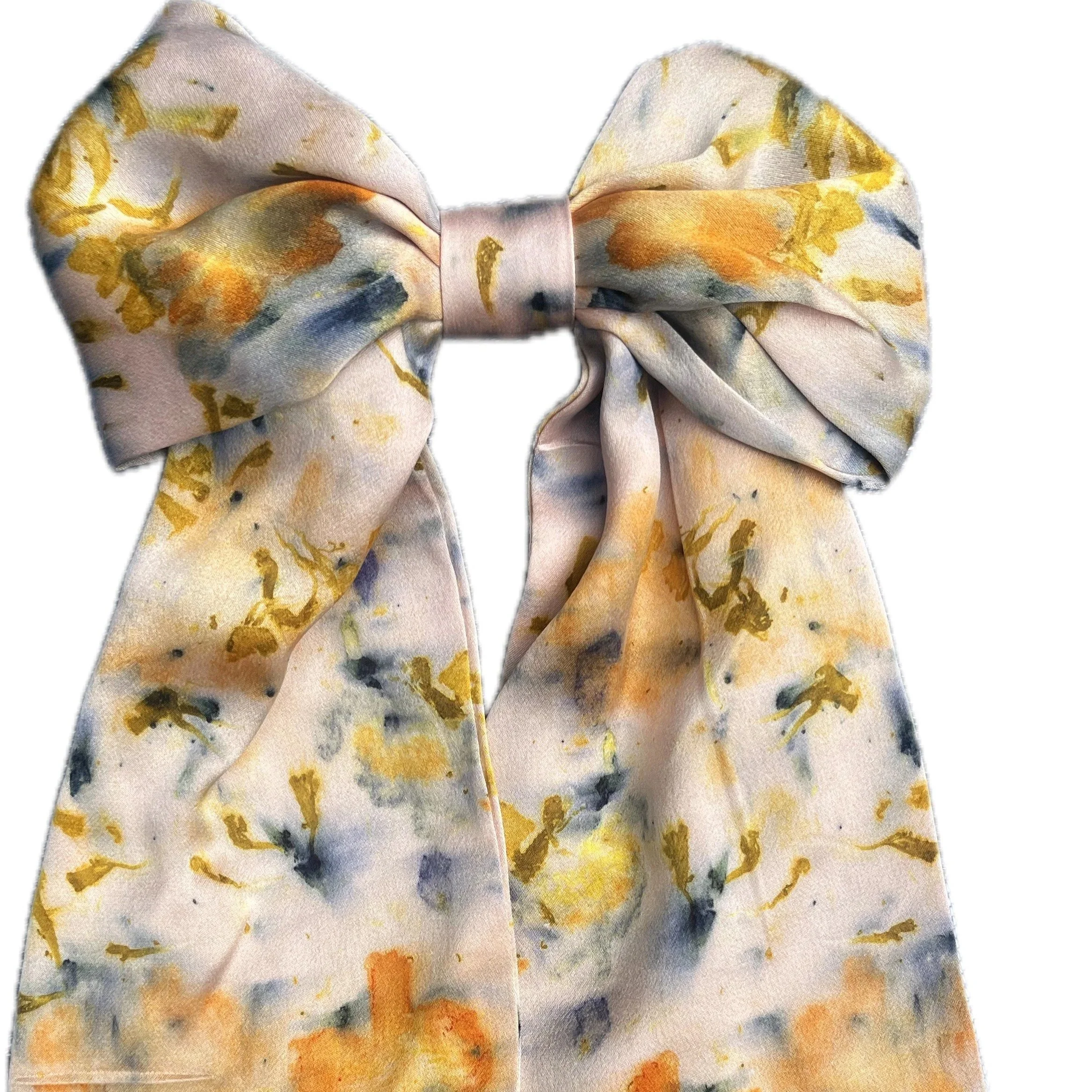 In Her Dreams - Naturally Dyed Silk Bow