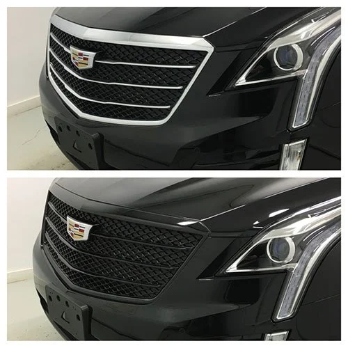 Cadillac Grille Blackout Chrome Delete