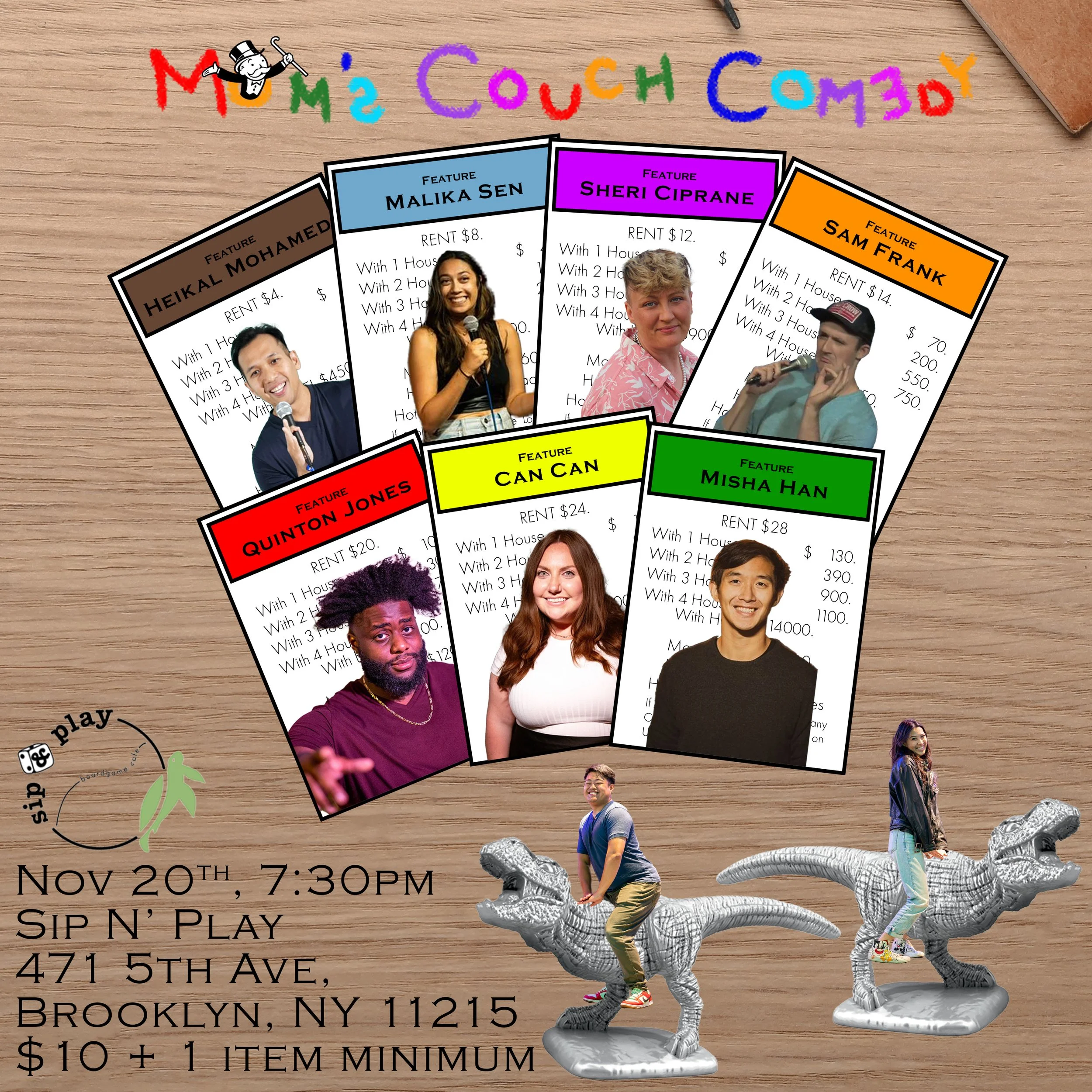 Charity event opened up opportunity for a new venue, sold 20/30 tickets first noncollaborative show in a new borough.