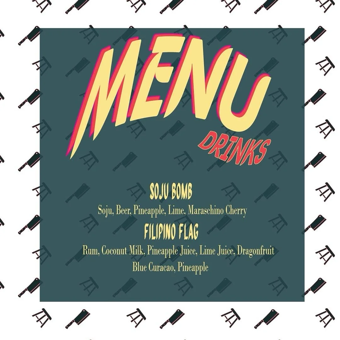 Crafted custom cocktails for food popup collaboration