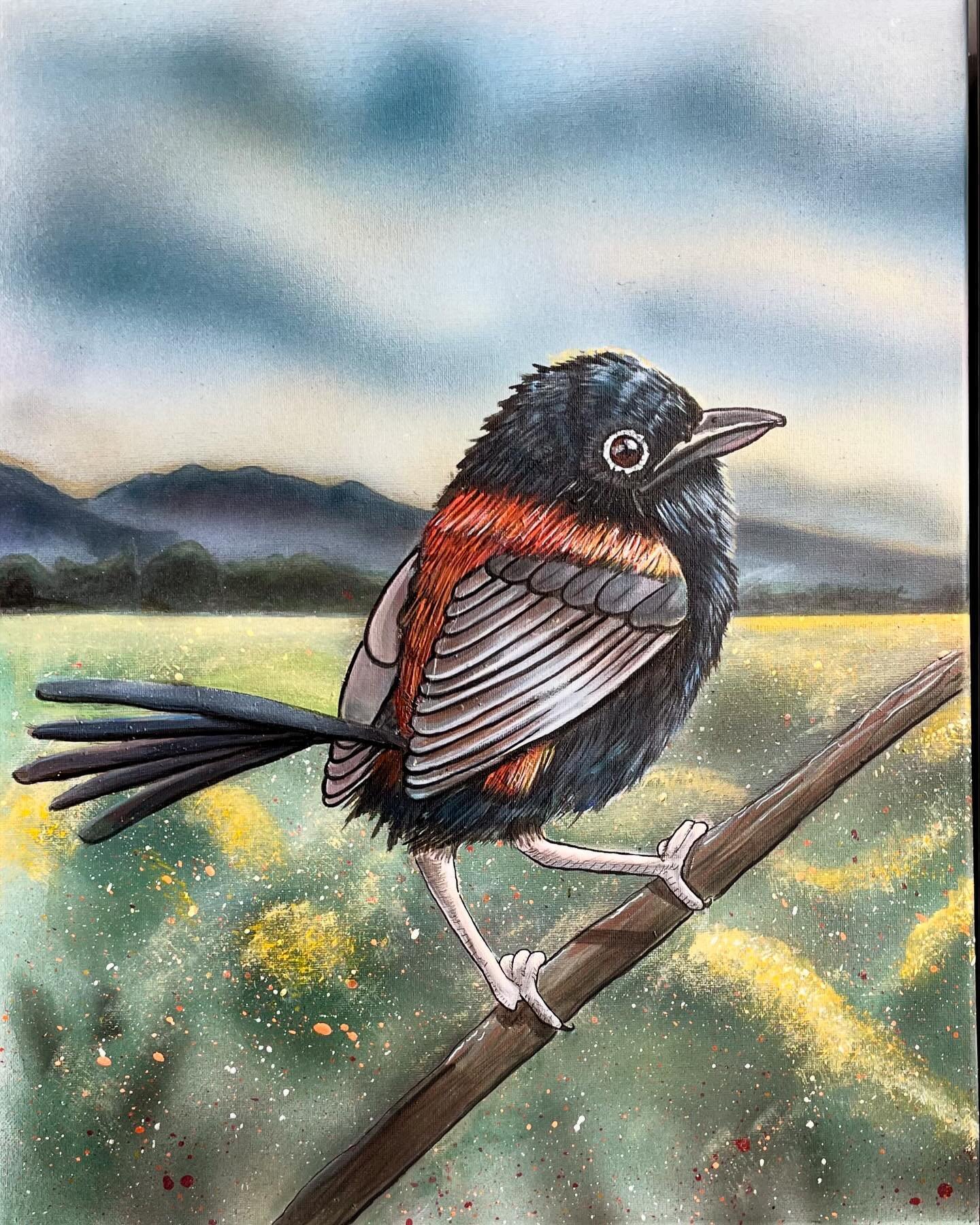 Three Amigos 

One of Three

Inspired by spotting red-backed fairy-wrens on morning walks with @jessiedenmeadenaturopath and baby Otis.

I'm so happy these three cheeky fellas are staying together.

Acrylic on canvas

#fairywren #birdart #australiana