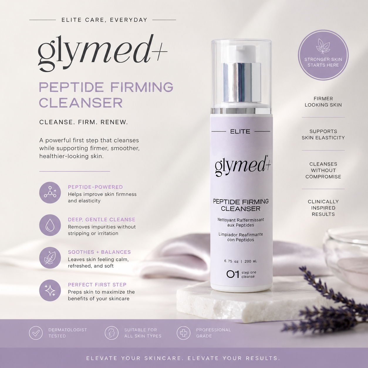 The Peptide Firming Cleanser from Glymed