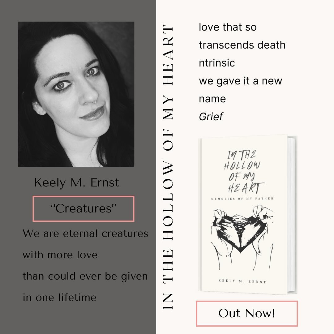 In the Hollow of my Heart, out now on kindle, hardcover and paperback! Link in bio 🖤✨
#fyp #indie #indiepoet #indieauthor #indiepublishing #poetsofinstagram #poetsociety #griefpoetry #griefjourney #griefquotes #traumahealing #sadpoetry #kindleunlimi