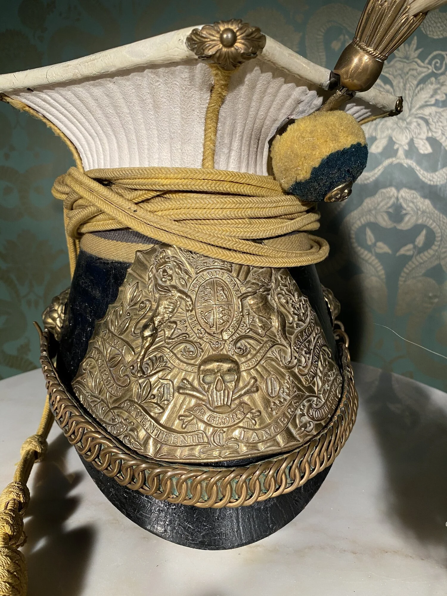 Late 19th Century 'Death or Glory' 17th Lancers Chapka Helmet
