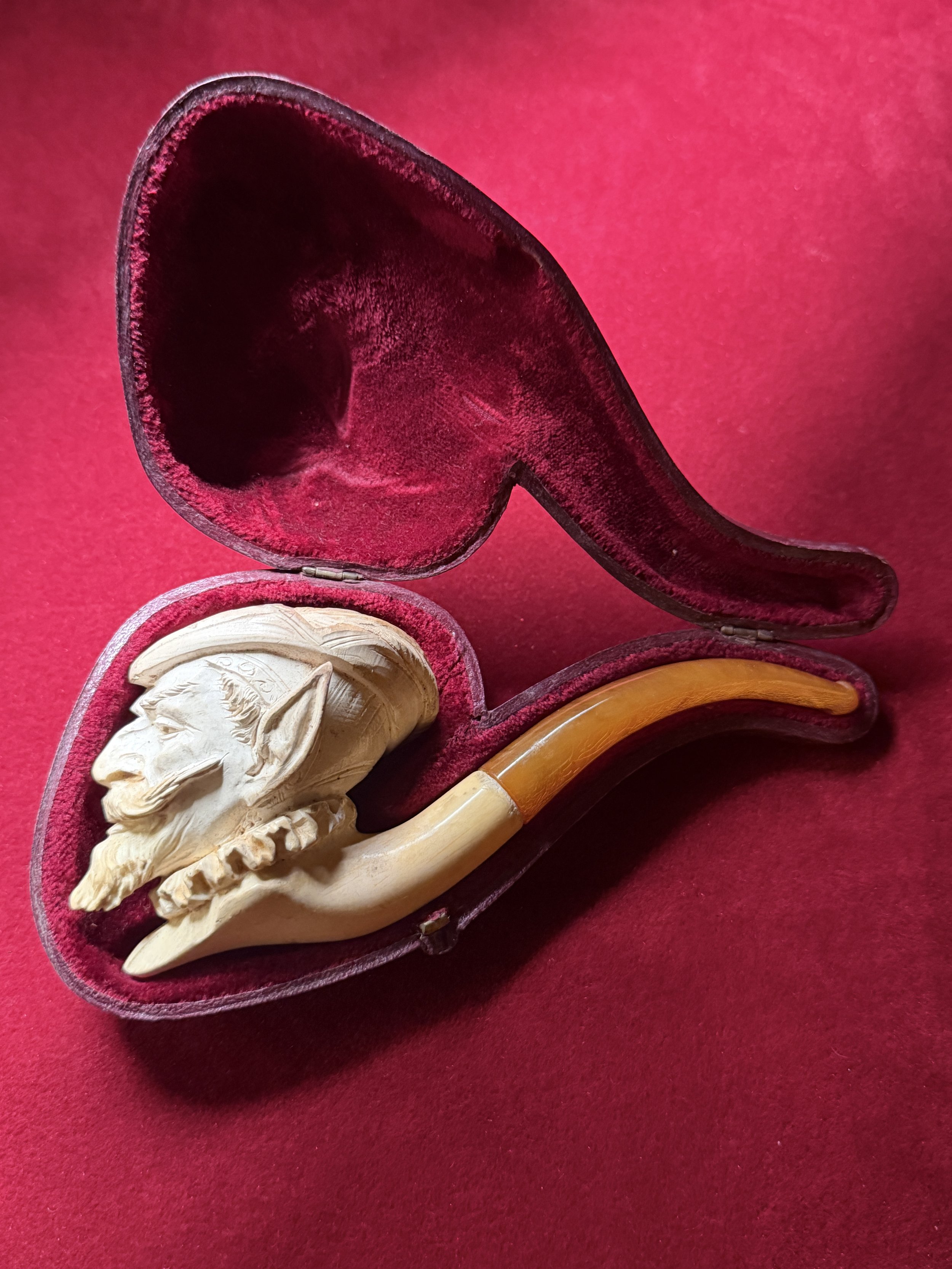 19th Century Mephistopheles Devil Meerschaum Pipe