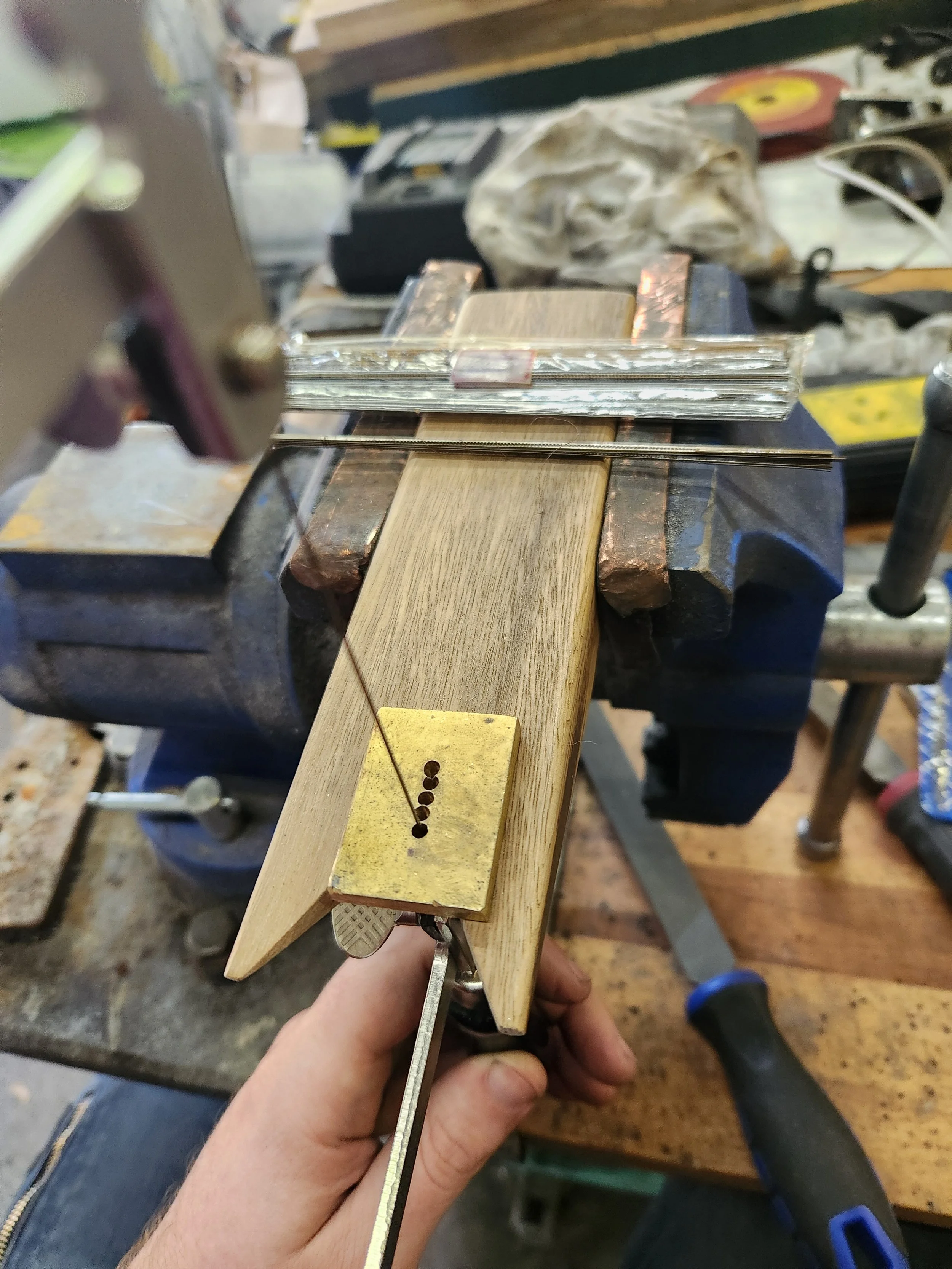 Bolster being cut