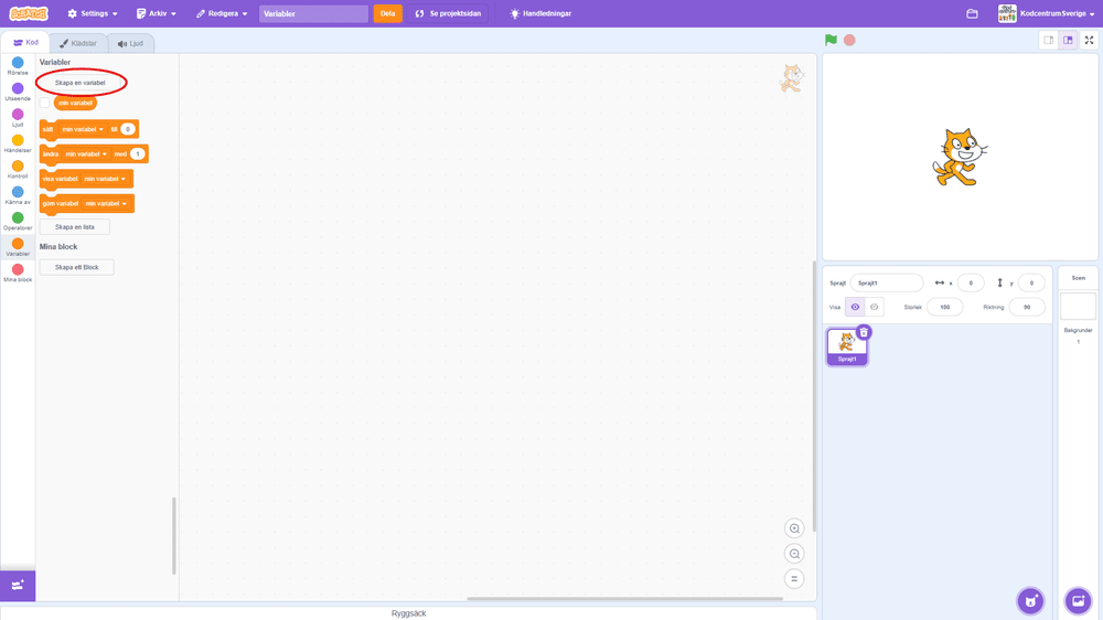 Variabel Png Skapa variabel — KodBoken