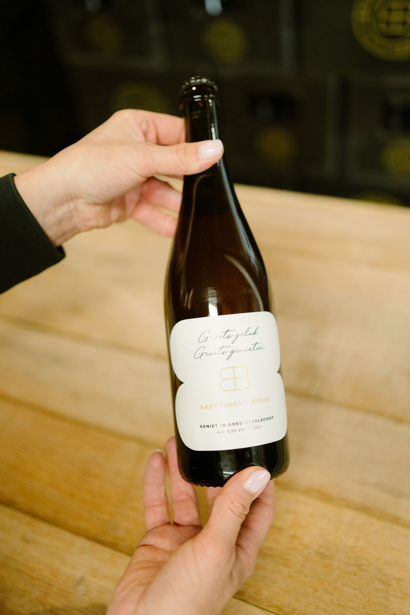 Huisbier met eigen etiket voor horeca, gebrouwen door brouwerij D’n Emma