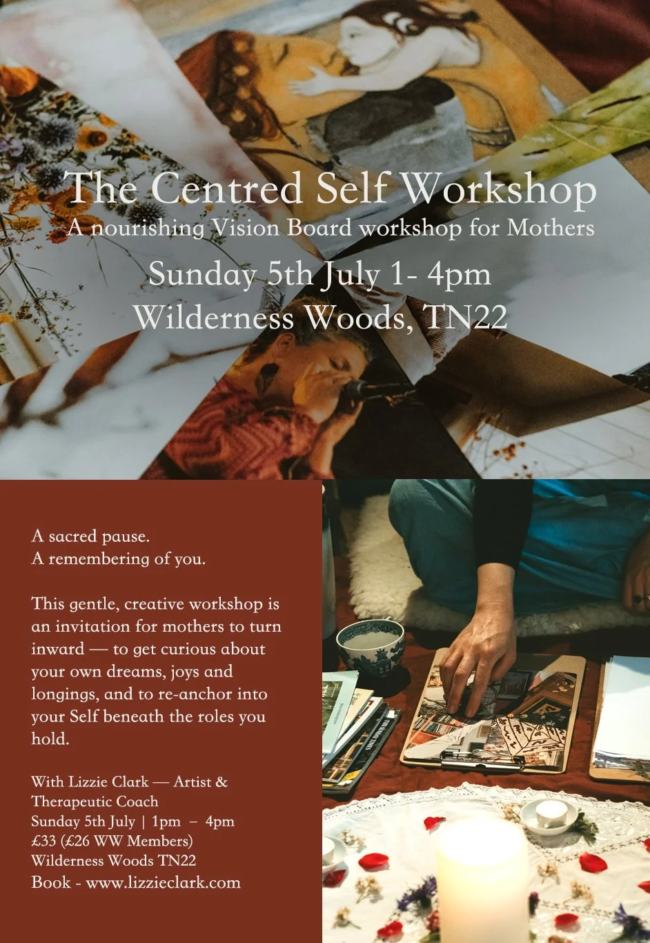 The Centred Self Workshop - A nourishing Vision Board workshop for mothers