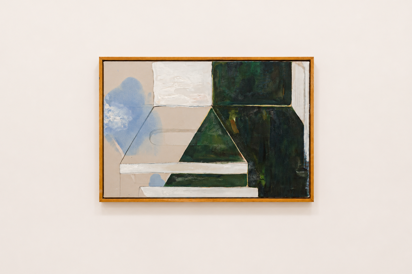 Views from my small window
Left to our own devices
2025
Oil paint on raw canvas
Bespoke wooden frame