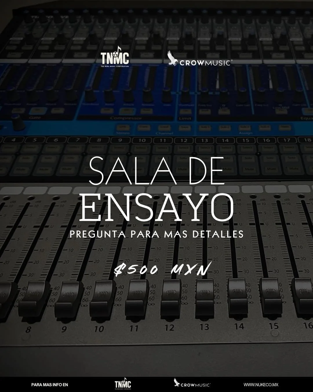 👀 &iquest;Cansado de escucharte mal?
🗣️ No te preocupes, en Nuke te podemos ayudar en tus ensayos.
🥇 Revisa precios en nuestras salas de ensayo, y mejora tu m&uacute;sica a otro nivel

 #M&uacute;sica #musicals