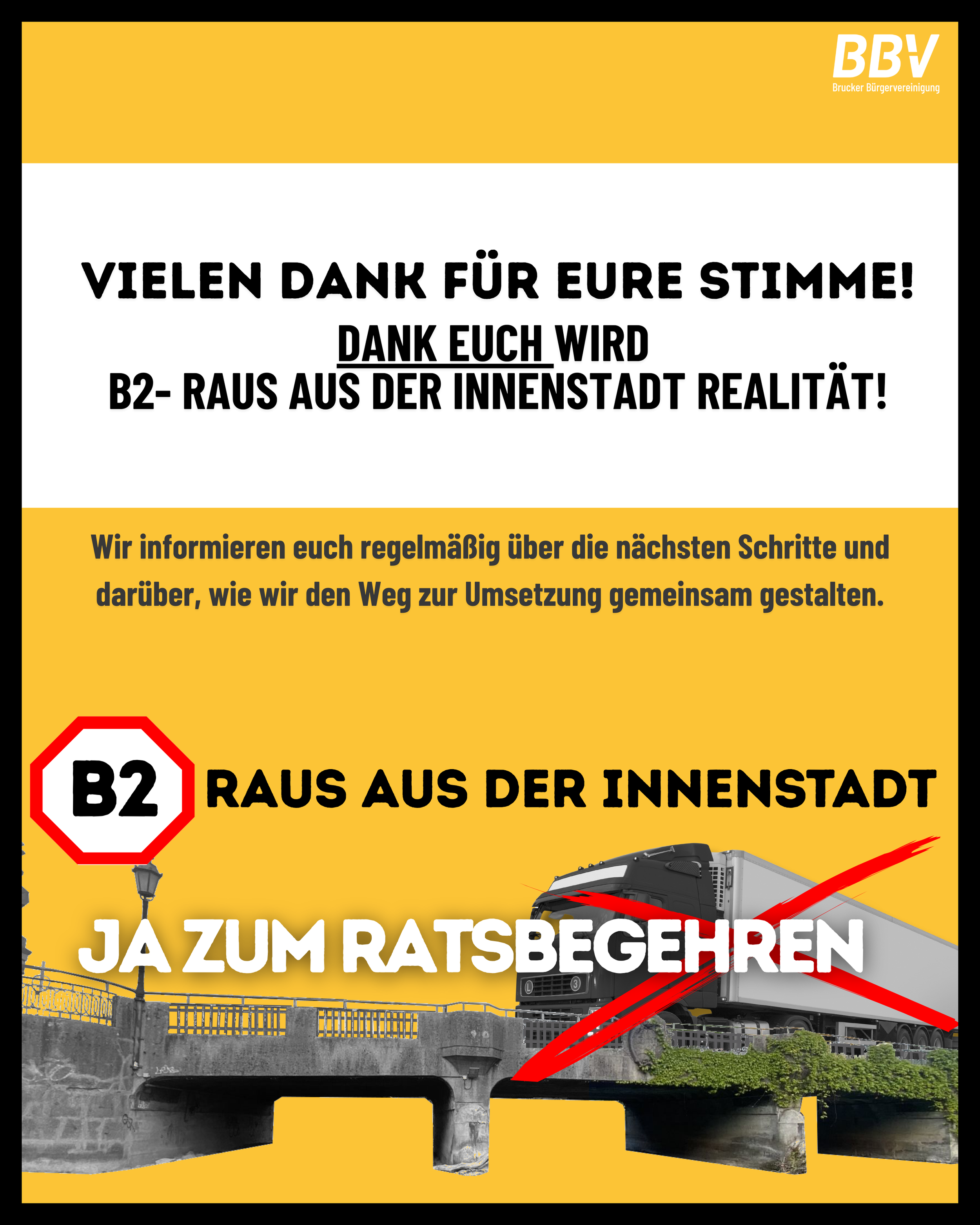 “B2 - Raus aus der Innenstadt” wird Realität
