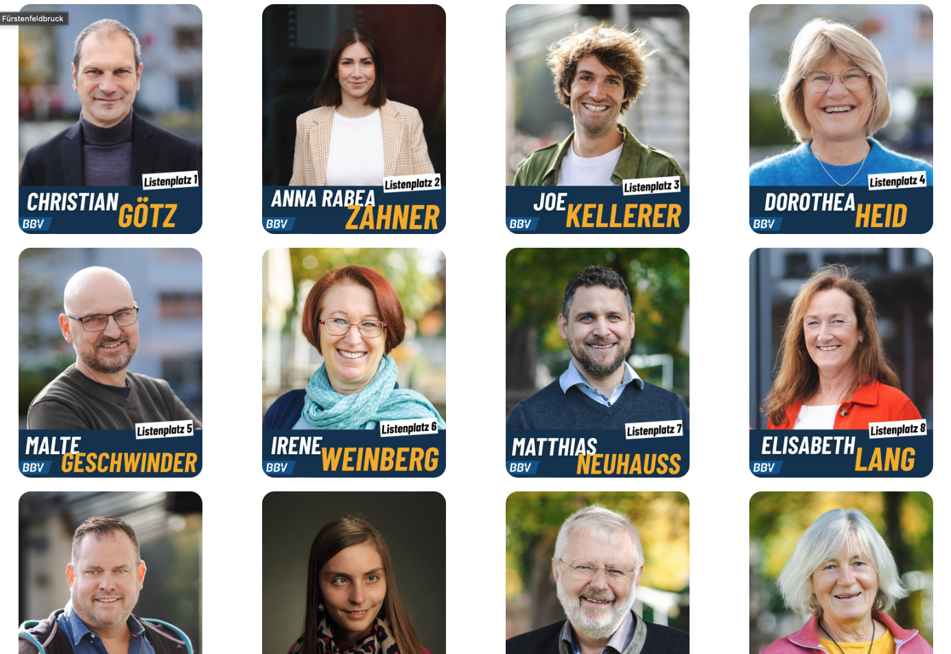 Kommunalwahl 2026: Unsere Kandidaten 1–15