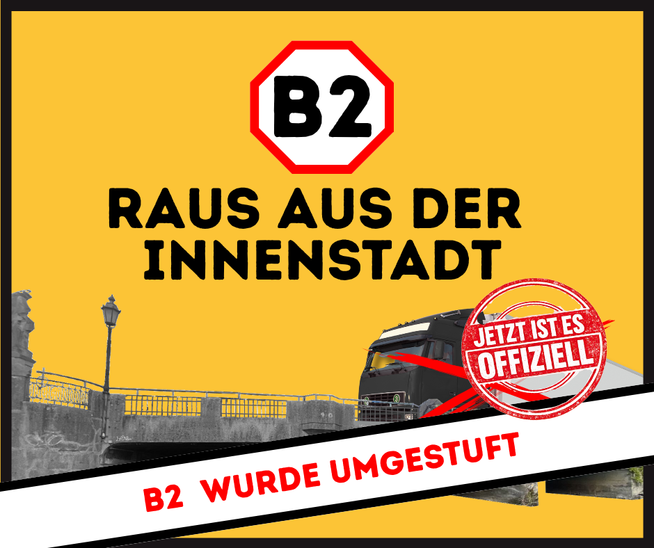 B2 wurde umgestuft