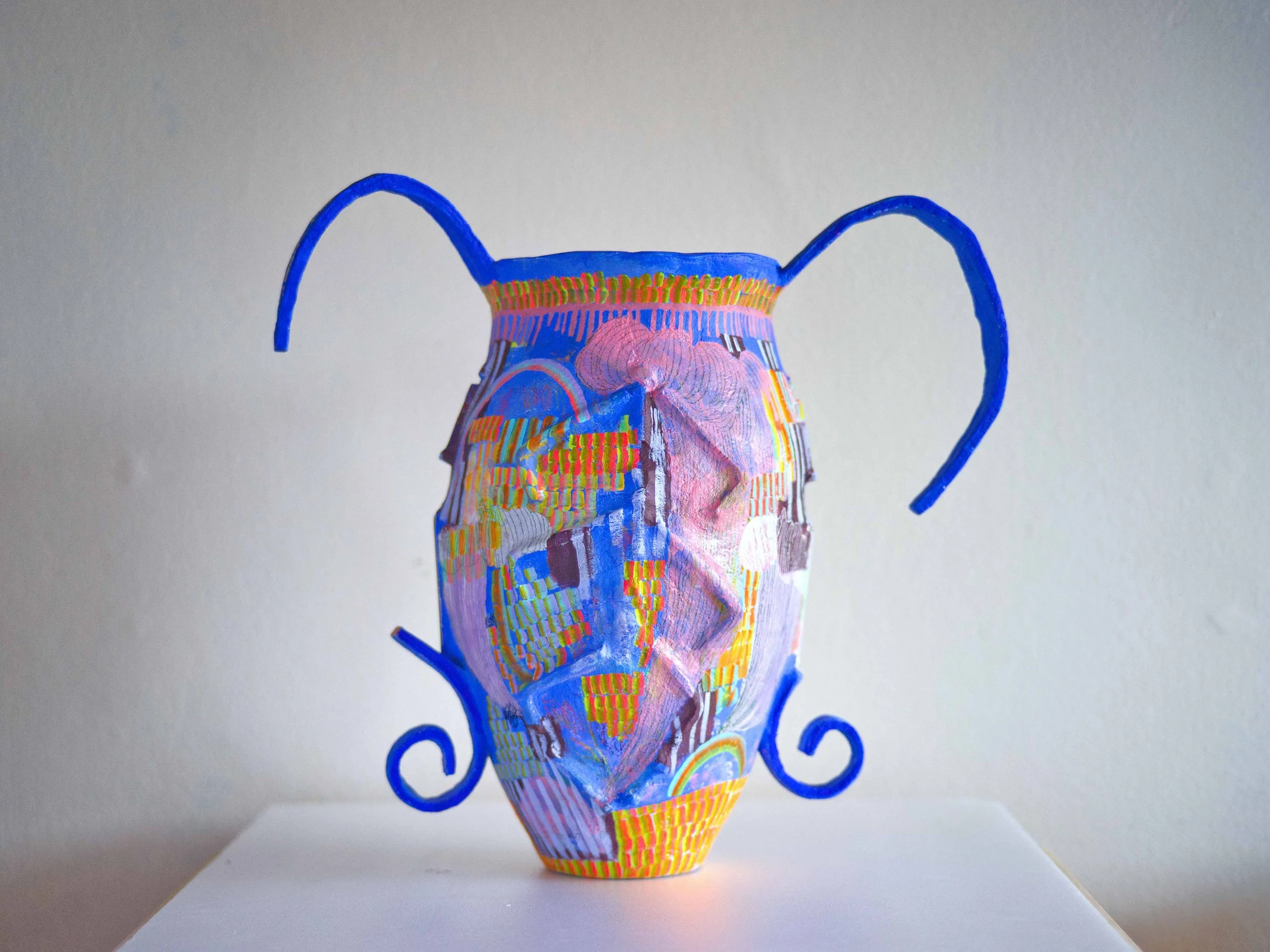 Disassembled Ongoing Papier Mache Clay Vessel Joanne Loo
