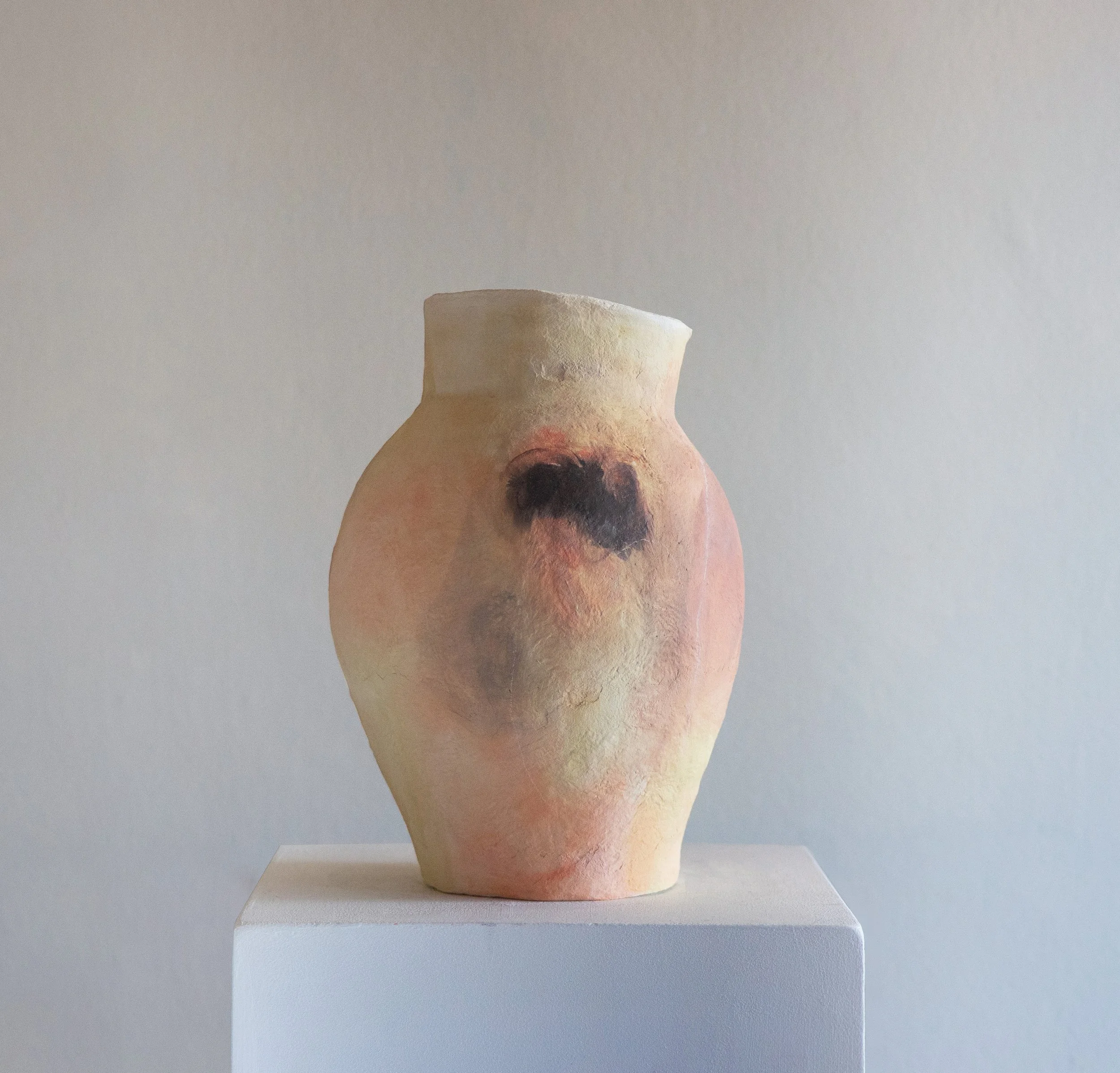 Let It Be Soft Vessel made of papier-mache-clay